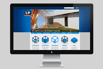 Desarrollo de sitio web lp building